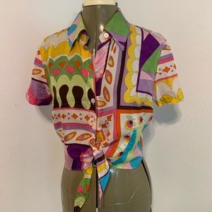 DOLCE & GABBANA Shorts Silk Mini Top Sz3 RRP $1200